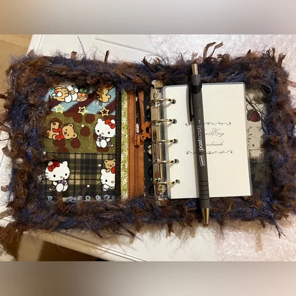 Handmade Fiber Journal Notebook A7 - Picture 6 of 8